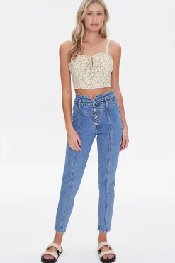 Floral Print Crop Top
