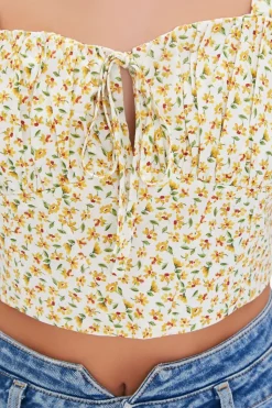 Floral Print Crop Top