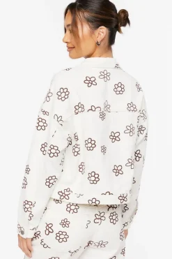 Floral Print Denim Trucker Jacket