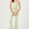 Floral Print Flare Pants