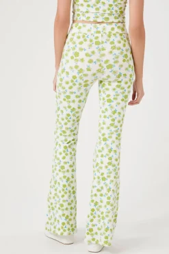 Floral Print Flare Pants