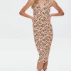 Floral Print Halter Dress