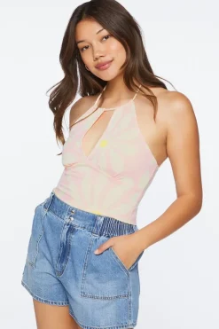 Floral Print Halter Top
