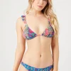 Floral Print Low-Rise Bikini Bottoms