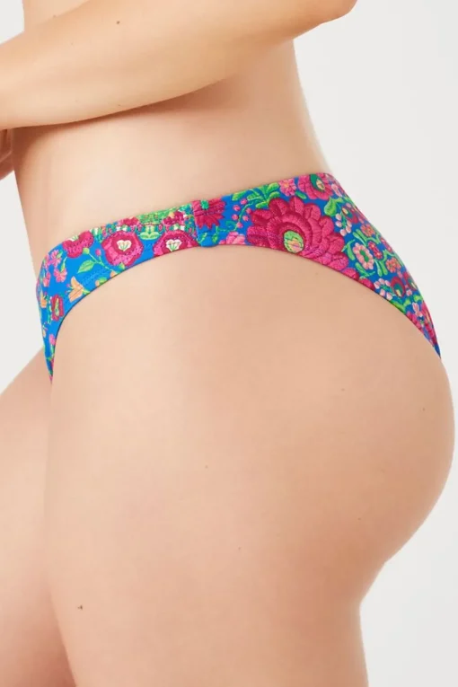 Floral Print Low-Rise Bikini Bottoms