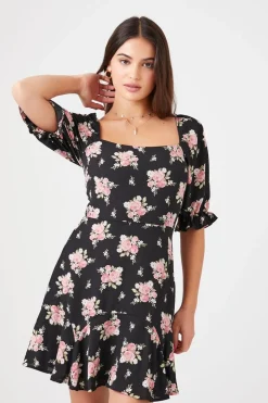 Floral Print Mini Dress