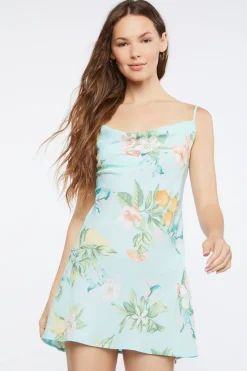 Floral Print Mini Dress