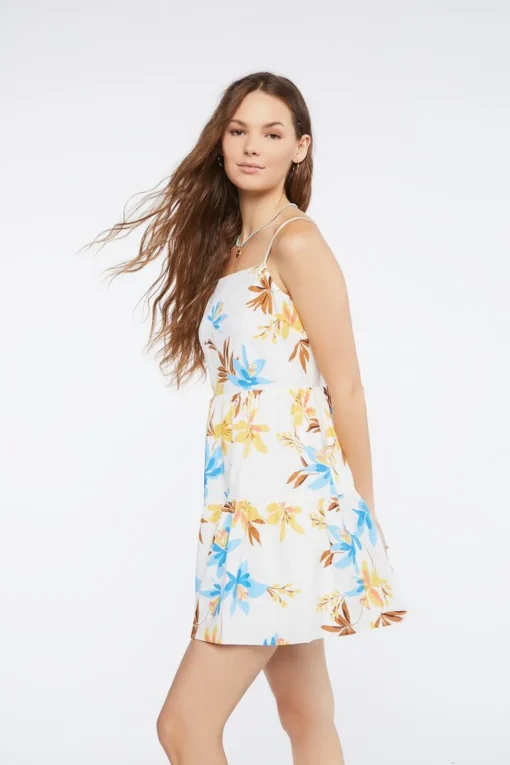 Floral Print Mini Dress