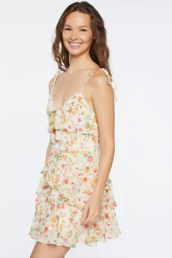 Floral Print Mini Dress