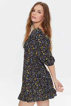 Floral Print Mini Dress