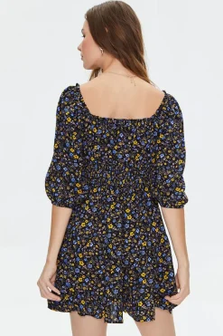 Floral Print Mini Dress