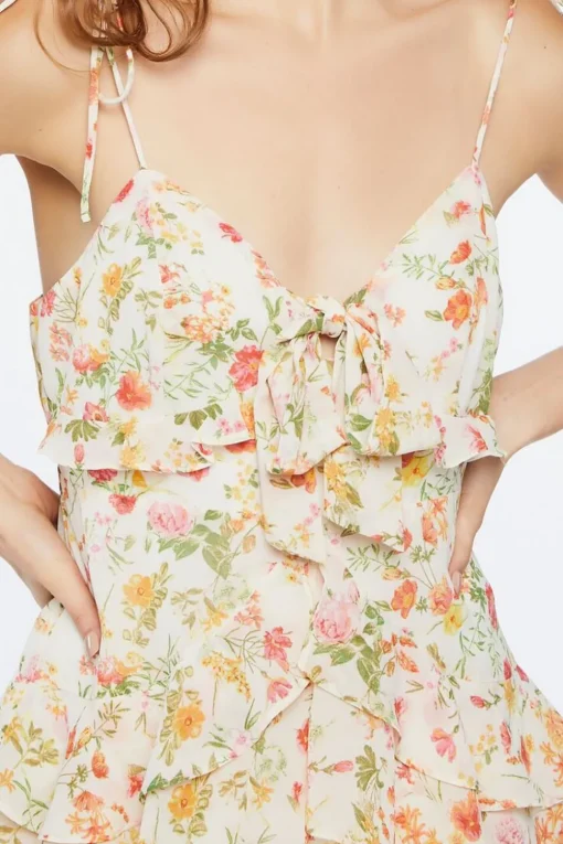 Floral Print Mini Dress