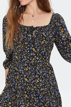 Floral Print Mini Dress