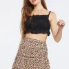 Floral Print Mini Skirt
