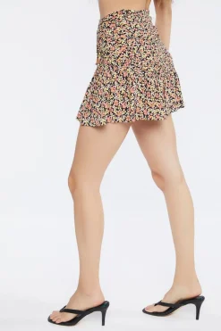 Floral Print Mini Skirt