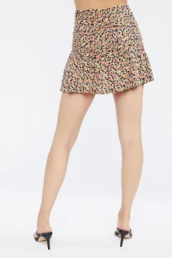 Floral Print Mini Skirt
