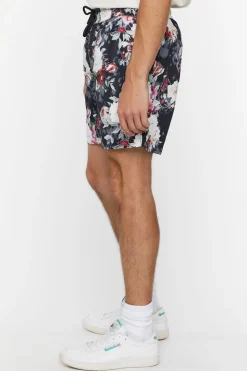 Floral Print Swim Trunks