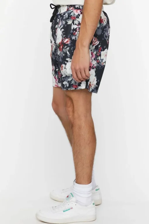 Floral Print Swim Trunks