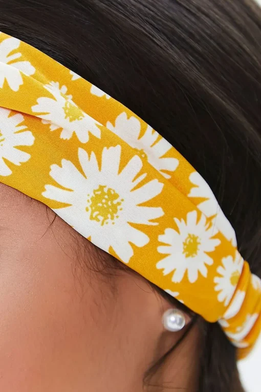 Floral Print Twisted Headwrap