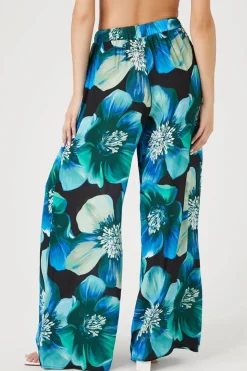 Floral Print Wide-Leg Pants