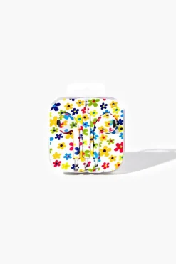 Floral Print Wired Earphones