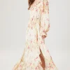 Floral Ruffle Maxi Dress