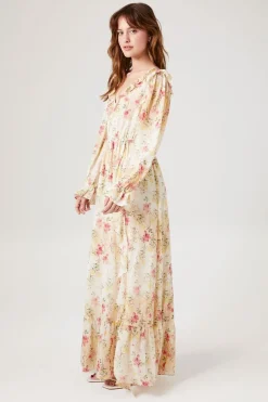 Floral Ruffle Maxi Dress