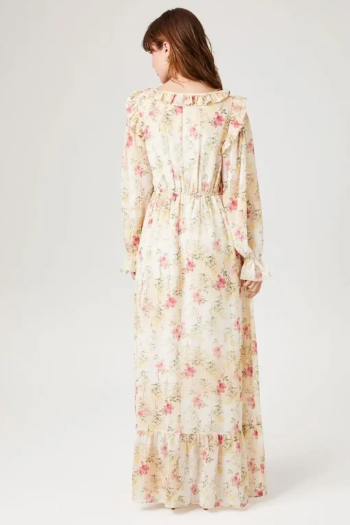 Floral Ruffle Maxi Dress