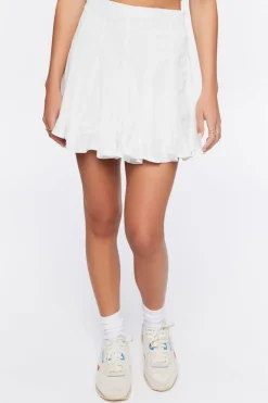 Flounce A-Line Mini Skirt