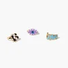 Flower & Evil Eye Ring Set