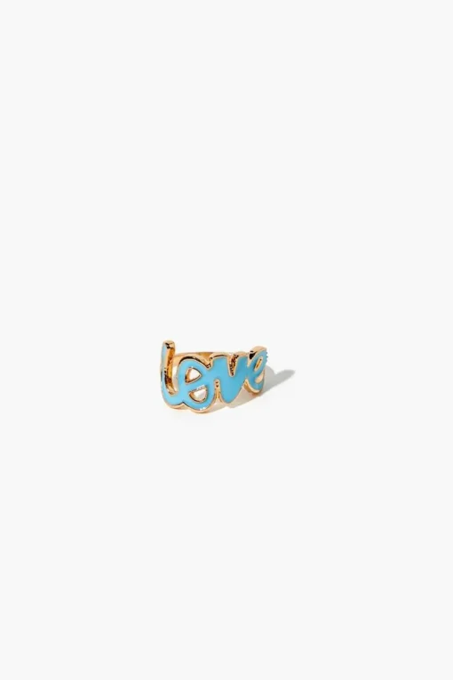 Flower & Evil Eye Ring Set