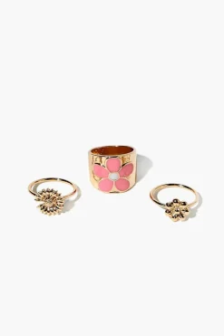 Flower Ring Set
