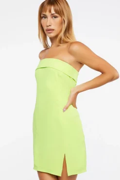 Foldover Mini Tube Dress