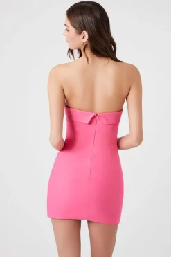 Foldover Tube Mini Dress