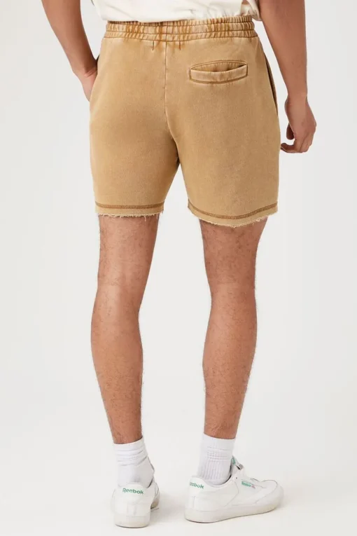 Frayed Drawstring Shorts