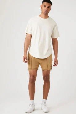 Frayed Drawstring Shorts