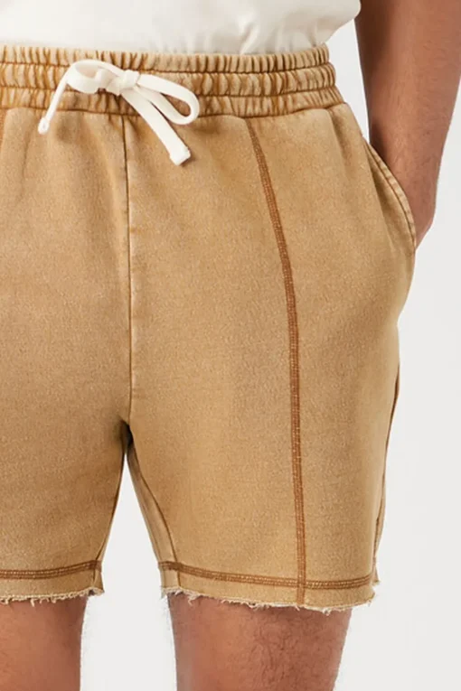 Frayed Drawstring Shorts