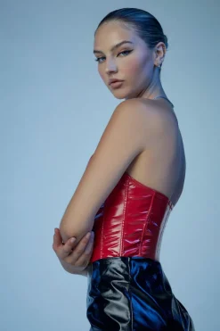 Fredericks Of Hollywood Faux Patent Leather Bodysuit