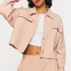 French Terry Cropped Jacket