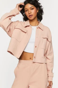 French Terry Cropped Jacket
