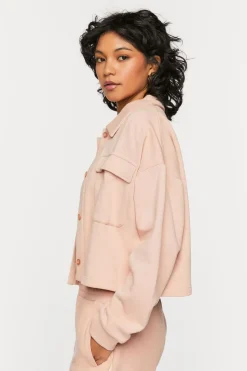 French Terry Cropped Jacket