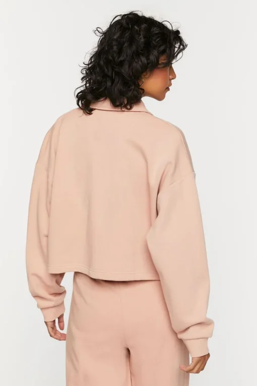 French Terry Cropped Jacket