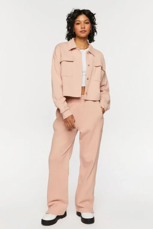 French Terry Cropped Jacket