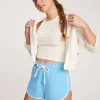 French Terry Drawstring Ringer Shorts