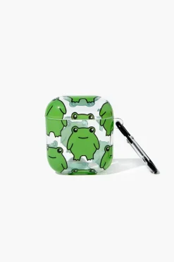 Frog Print Wireless Earbuds Case