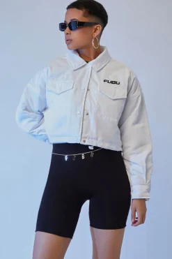 Fubu Toggle-Hem Cropped Jacket