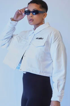 Fubu Toggle-Hem Cropped Jacket
