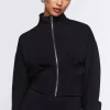 Funnel Neck Zip-Up Jacket