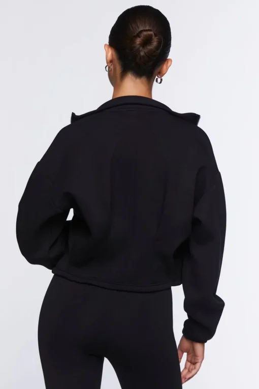 Funnel Neck Zip-Up Jacket