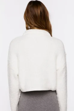 Fuzzy Half-Zip Sweater